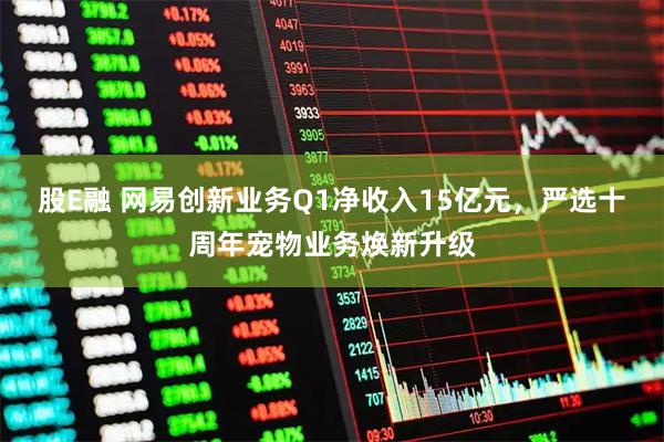 股E融 网易创新业务Q1净收入15亿元，严选十周年宠物业务焕新升级