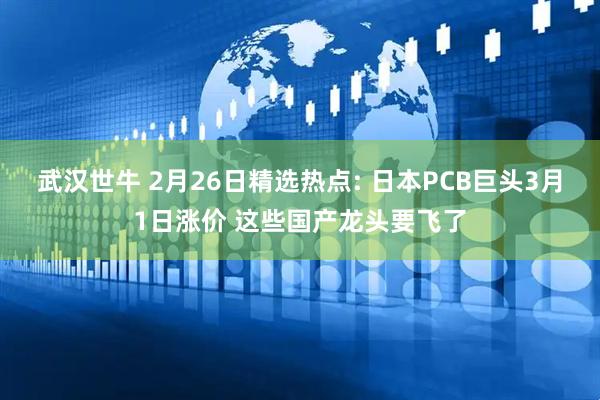 武汉世牛 2月26日精选热点: 日本PCB巨头3月1日涨价 这些国产龙头要飞了